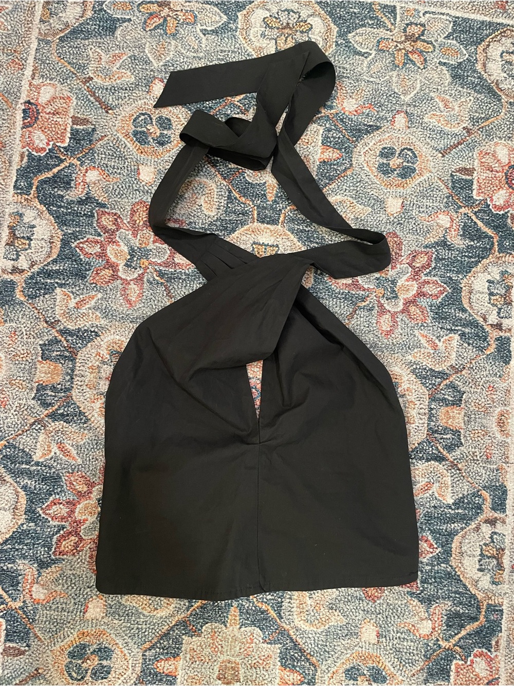 MNG Black Halter Multi-Way Tie-Back Too